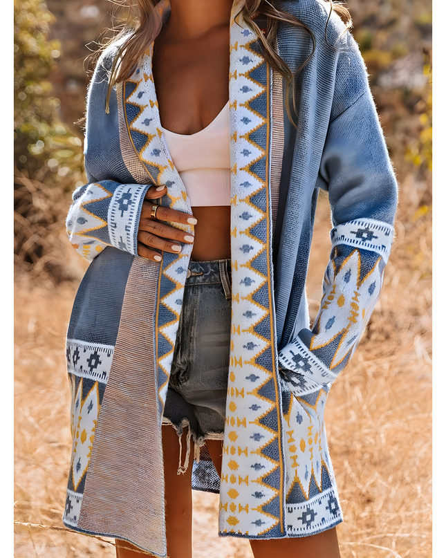 Theonie | Dames Vest | Met Aztekenprint