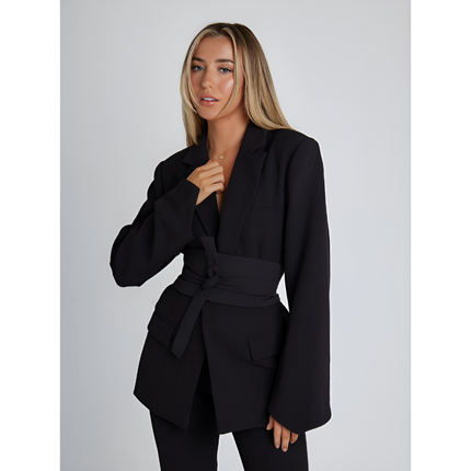 Wanda | Dames Blazer | Getailleerd met Ceintuur