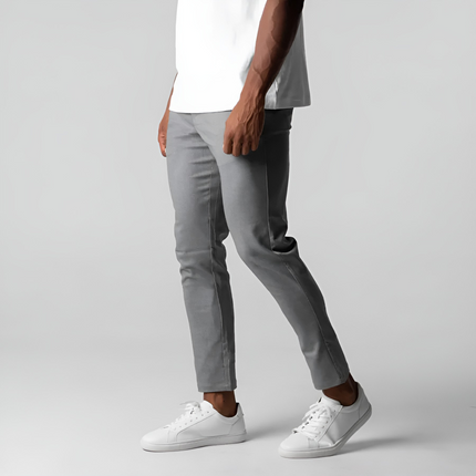 Twan | Heren Chino Broek | Slim Fit met Elastische Tailleband