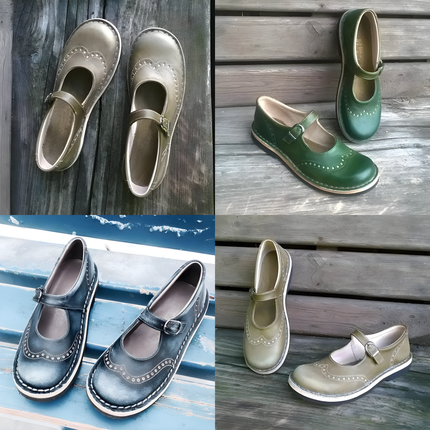 Madeline | Dames Mary Jane Schoenen | Vintage Stijl met Brogue-Details