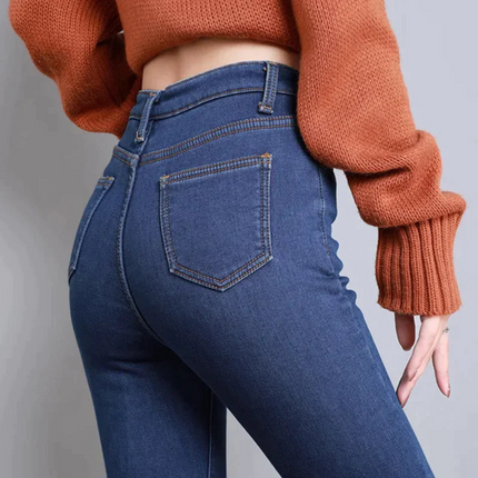 Renate | Dames Jeans | Dehnbare Thermo Skinny met Fleece