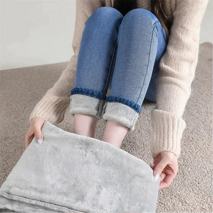 Renate | Dames Jeans | Dehnbare Thermo Skinny met Fleece