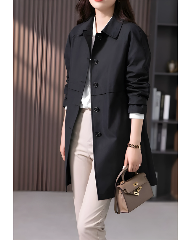 Tyra | Dames Trenchcoat | Kort Getailleerd