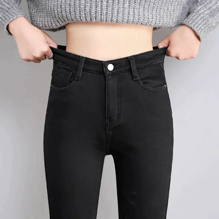 Renate | Dames Jeans | Dehnbare Thermo Skinny met Fleece