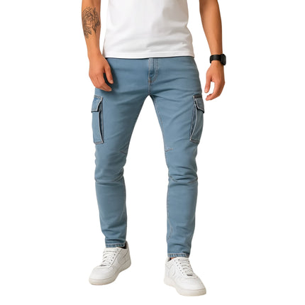 Koen | Heren Cargo Broek | 4-Way Stretch & Slim Fit Design