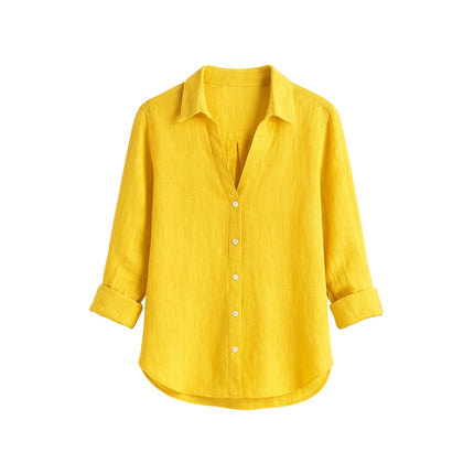 Fabienne | Dames Blouse | Loose Fit Knopen
