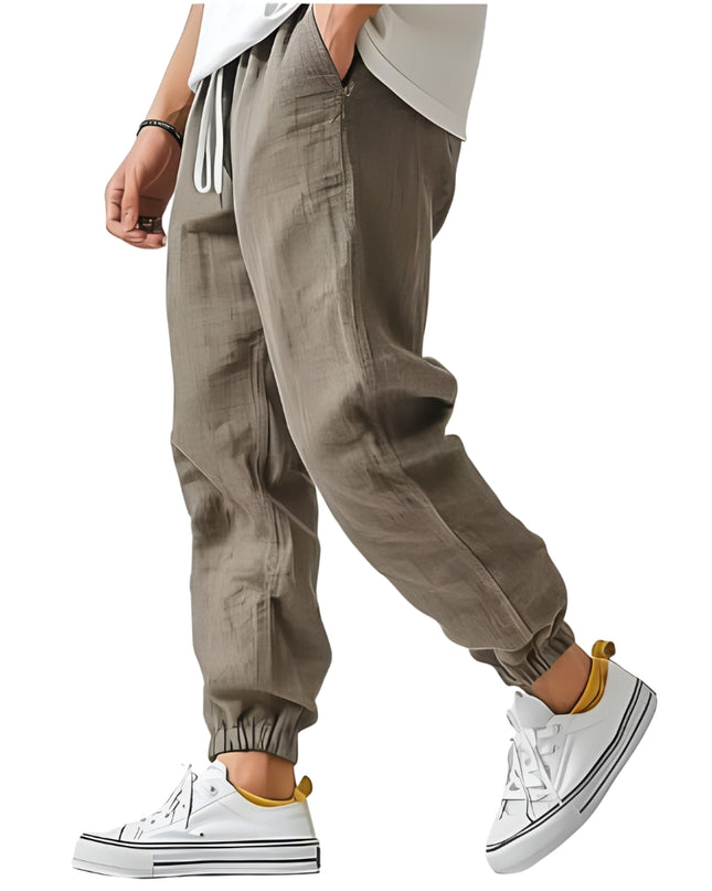 Udo | Heren Broek | Hoge Taille met Verstelbare Tailleband