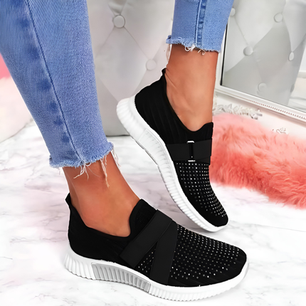 Kimberley | Dames Sneakers | Slip-On met Klittenband