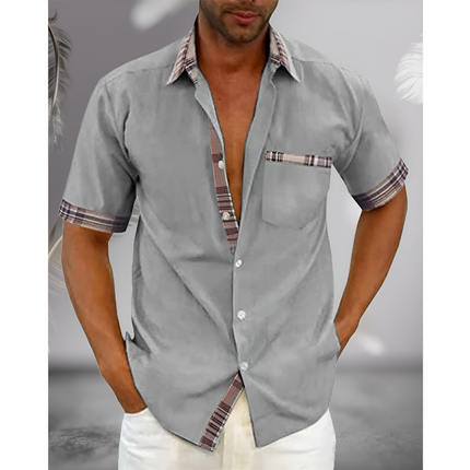 Zeno | Heren Overhemd Korte Mouw | Slim Fit & Ademend
