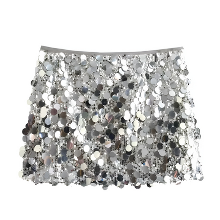 Priscilla | Dames Minirok | Hoge Taille met Pailletten