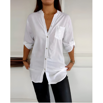Eveline | Dames Top | Losse Pasvorm met Pailletten