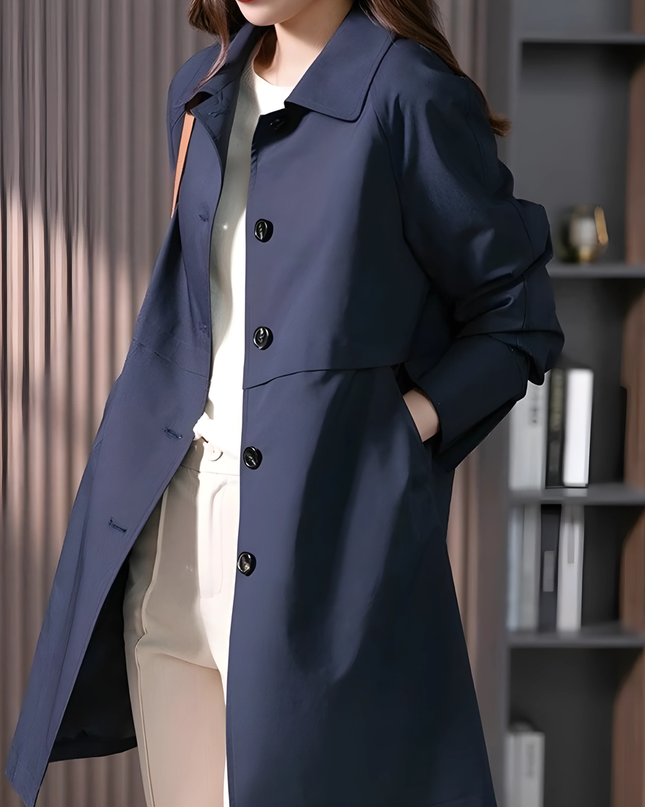 Tyra | Dames Trenchcoat | Kort Getailleerd