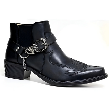 Oane | Heren Motorlaarzen | Cowboystijl met Kettensluiting