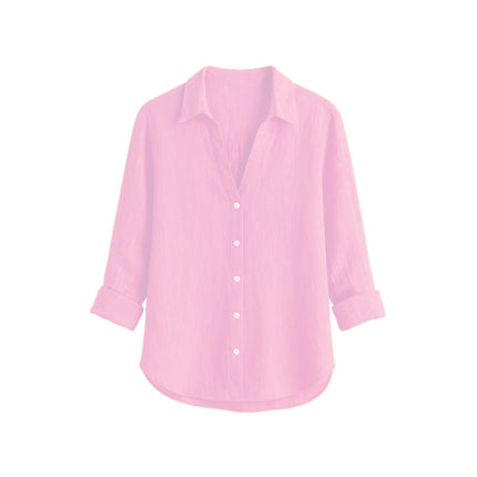Fabienne | Dames Blouse | Loose Fit Knopen