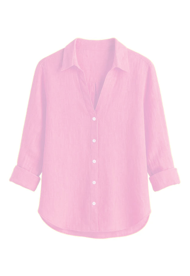Fabienne | Dames Blouse | Loose Fit Knopen