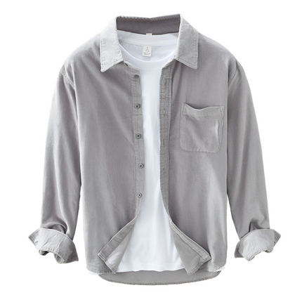 Pascal | Heren Corduroy Overhemd | Retro Stijl met Klassieke Pasvorm