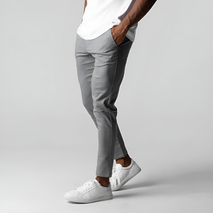 Twan | Heren Chino Broek | Slim Fit met Elastische Tailleband