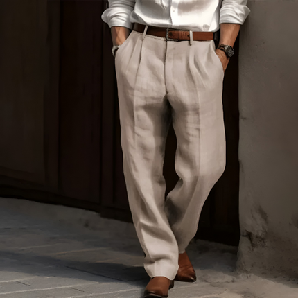 Xeno | Heren Broek | Klassiek Nadelstrepen & Slim Fit