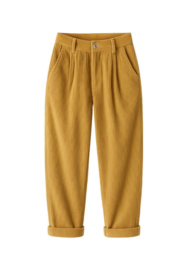 Fenna | Dames Corduroy Broek | Hoge Taille & Elastische Band