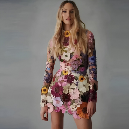 Annelies | Dames Jurk | Handgemaakt met Bloemenprint