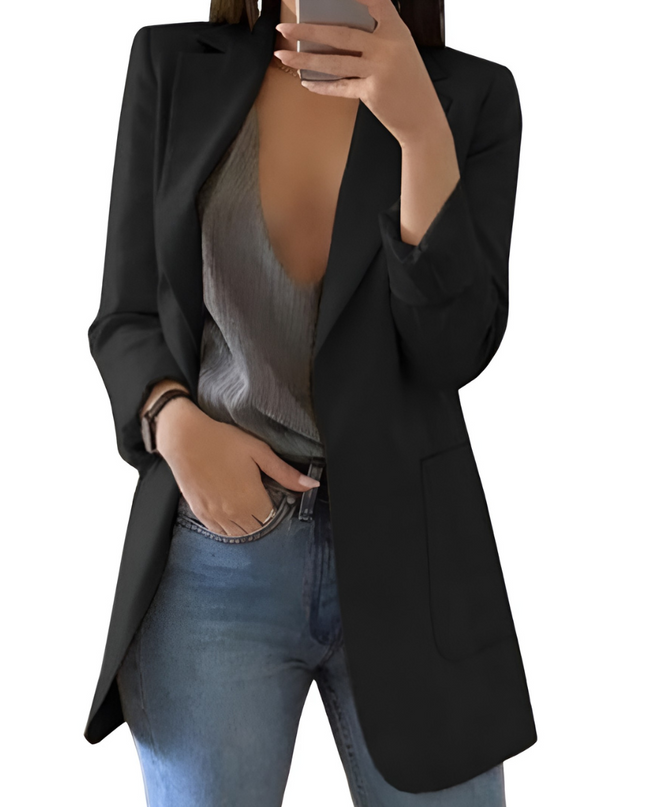 Yenthe | Dames Blazer | Lange Pasvorm & Open Front