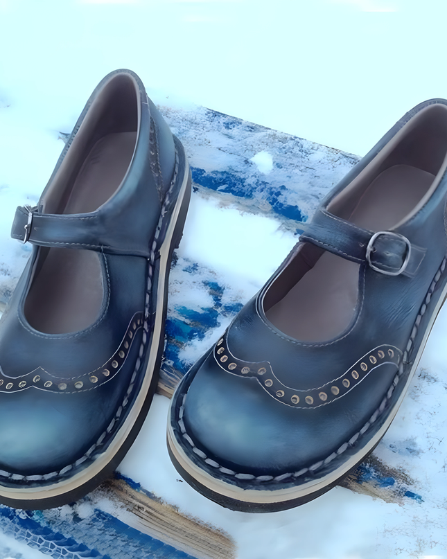 Madeline | Dames Mary Jane Schoenen | Vintage Stijl met Brogue-Details