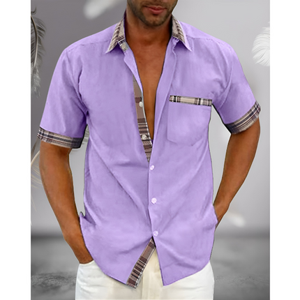 Zeno | Heren Overhemd Korte Mouw | Slim Fit & Ademend