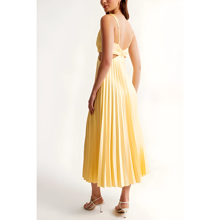 Reina | Dames Maxi Jurk | Geplooide V-hals