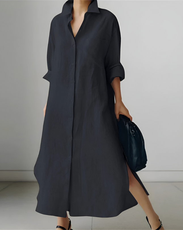 Juliette | Dames Hemdjurk | Lenteproof Met Taille Accent