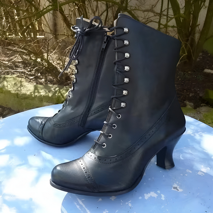 Camilla | Dames Bikerlaarzen | Plateauzool & Spitse Neus