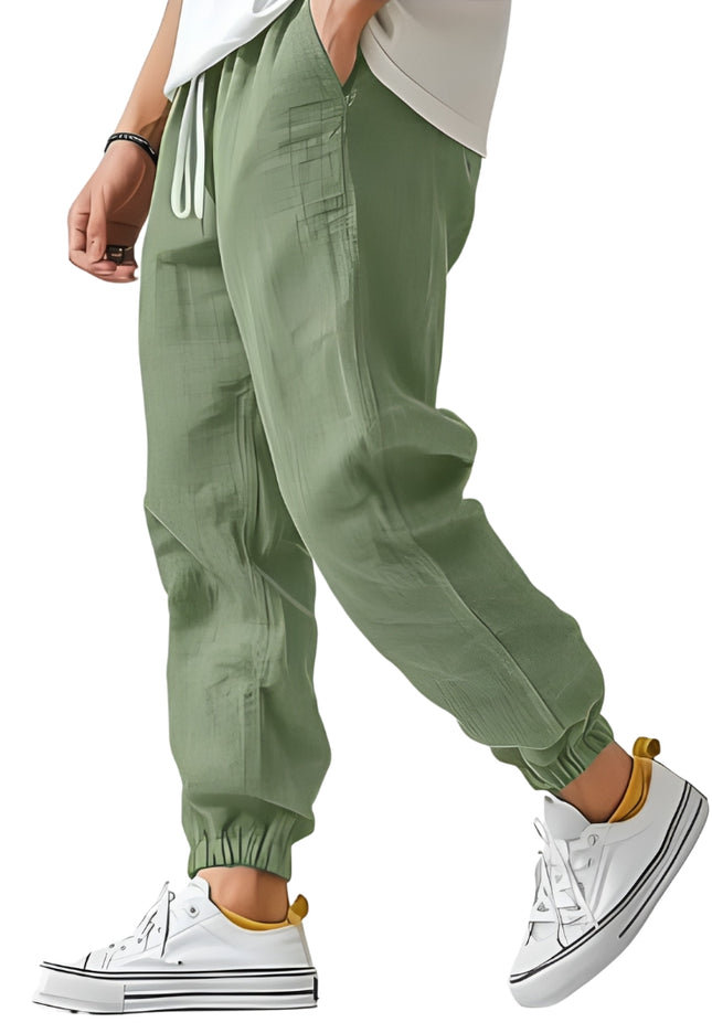 Udo | Heren Broek | Hoge Taille met Verstelbare Tailleband