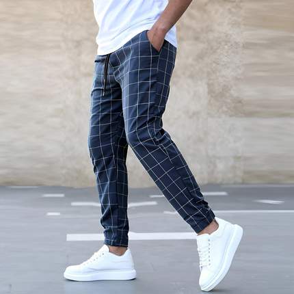 Tobias | Heren Joggingbroek | Karo Patroon en Comfortabele Pasvorm