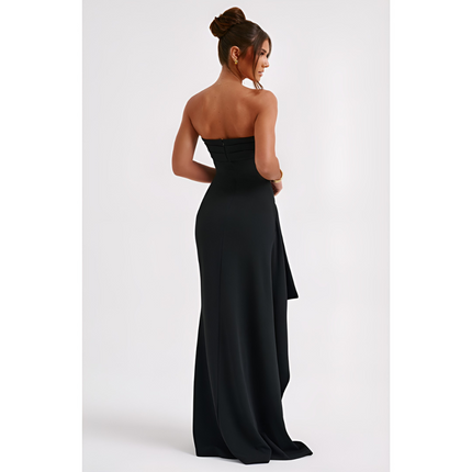 Fleur | Dames Jurk | Zwarte Cocktail met Getailleerde Pasvorm