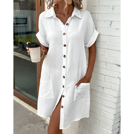 Linde | Dames Hemdjurk | Getailleerd Model & Ademend Design