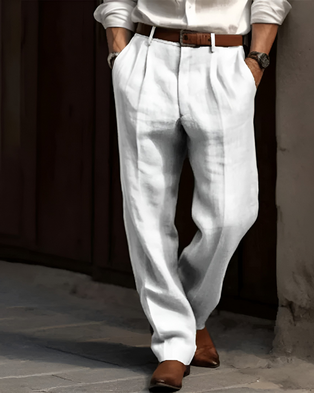 Xeno | Heren Broek | Klassiek Nadelstrepen & Slim Fit