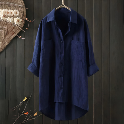 Celeste | Dames Blouse | Lange Mouwen Knoopsluiting