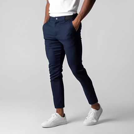 Twan | Heren Chino Broek | Slim Fit met Elastische Tailleband