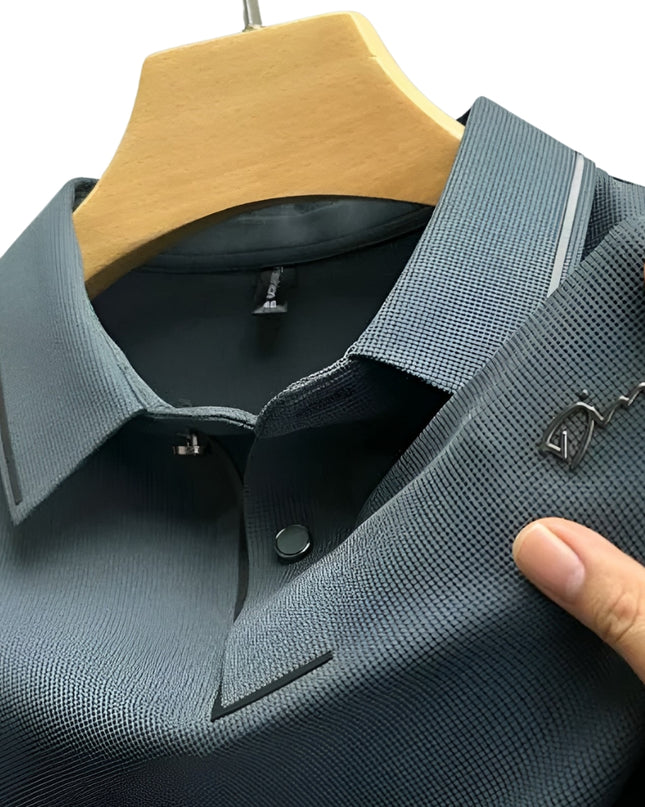 Niels | Heren Poloshirt | Korte Mouwen & Opvallende Strassdetails