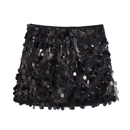 Priscilla | Dames Minirok | Hoge Taille met Pailletten