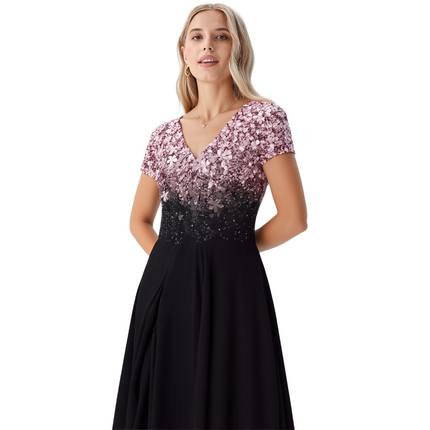 Petra | Dames Jurk | Luchtige Chiffon voor Speciale Gelegenheden