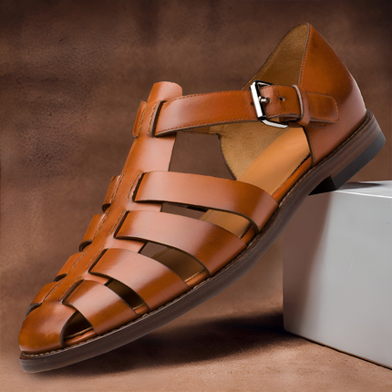 Gerrald | Heren Sandalen | Verstelbare Bandjes met Open Teen