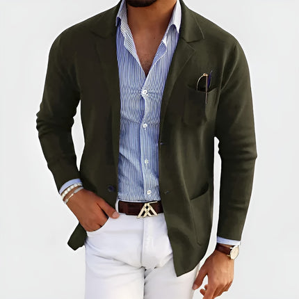Haico | Heren Blazer | Reverskraag met Knopzakken en Volledige Mouwen