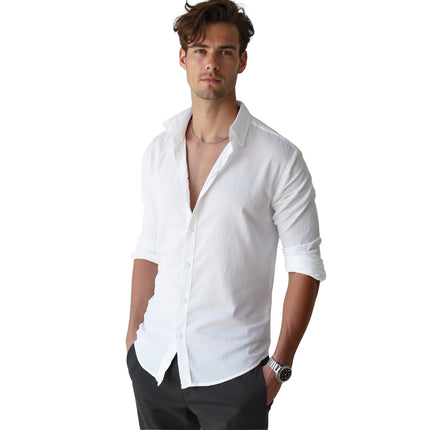 Zeger | Heren Zomerhemd | Ademend met Knoopsluiting