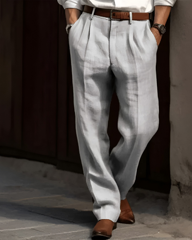 Xeno | Heren Broek | Klassiek Nadelstrepen & Slim Fit