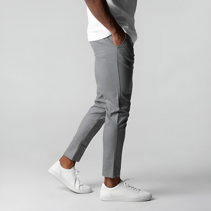 Twan | Heren Chino Broek | Slim Fit met Elastische Tailleband