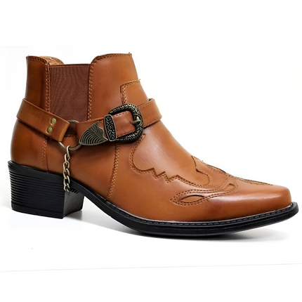 Oane | Heren Motorlaarzen | Cowboystijl met Kettensluiting