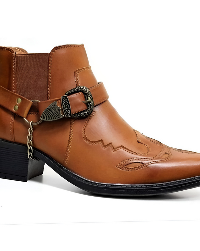 Oane | Heren Motorlaarzen | Cowboystijl met Kettensluiting