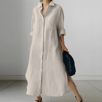 Juliette | Dames Hemdjurk | Lenteproof Met Taille Accent