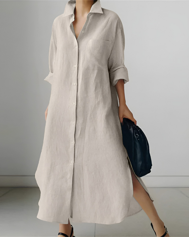 Juliette | Dames Hemdjurk | Lenteproof Met Taille Accent