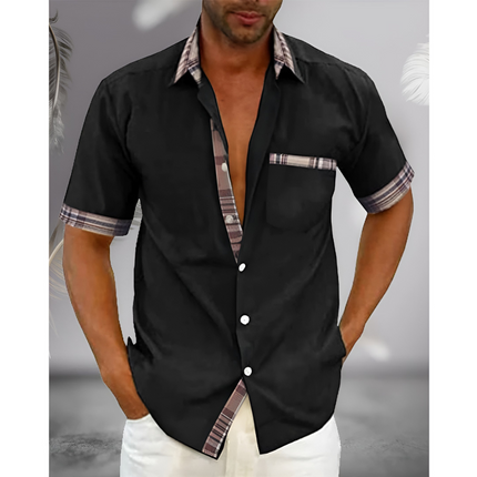 Zeno | Heren Overhemd Korte Mouw | Slim Fit & Ademend